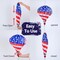 2Pcs Patriotic Hot Air Balloon Wind Spinner-4th of July Hanging Decoration